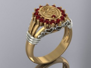 ring ruby Modèle 3D