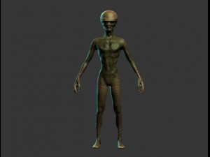 green alien by sinpros Modelo 3D