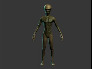 Sinpros의 녹색 외계인 3D 모델