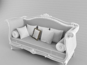 sofa classic Modello 3D