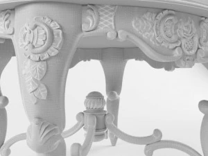 classic round table 3D Model