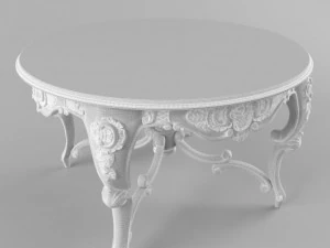 classic round table 3D Model