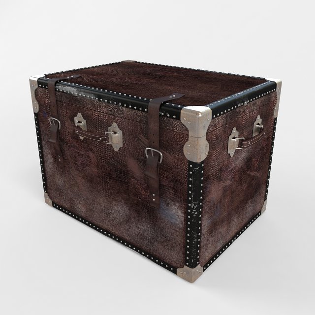 thomasville travelers trunk coctail table 3D Model in Table 3DExport