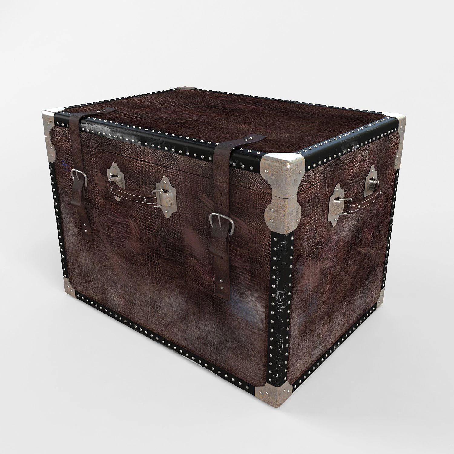 old trunk 3D Model .c4d .max .obj .3ds .fbx .stl .blend 