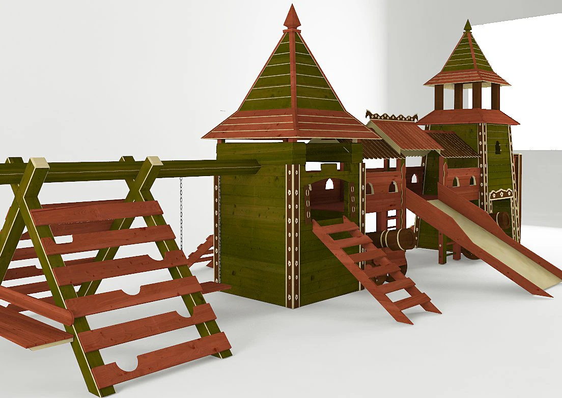 игровой комплекс 3D Модель .c4d .max .obj .3ds .fbx .stl .blend 