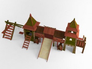 game complex 3D-Modell