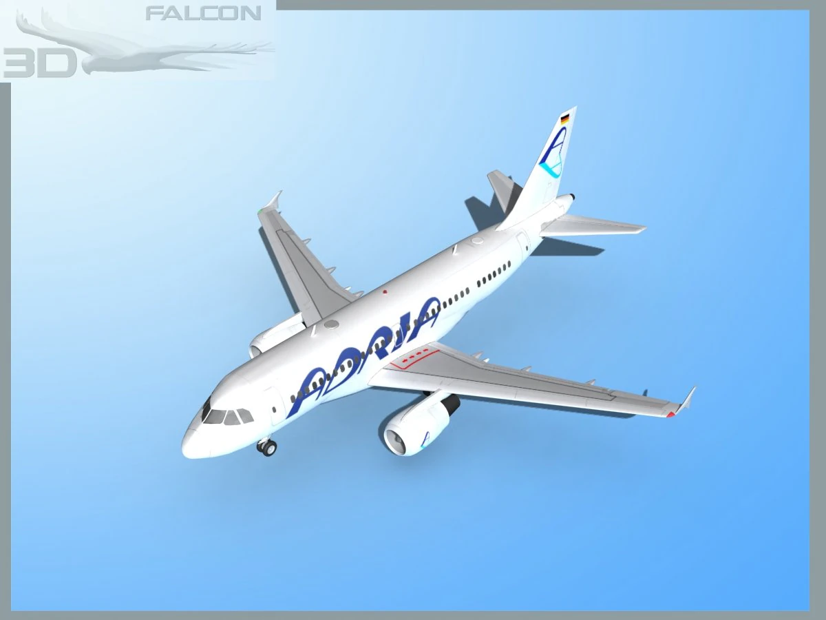 falcon3d a319 adria 3D Model .c4d .max .obj .3ds .fbx .stl .blend 