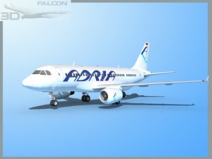 falcon3d a319 adria 3Dモデル