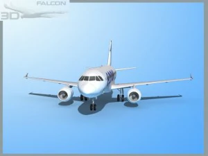 falcon3d a319 adria 3D Model