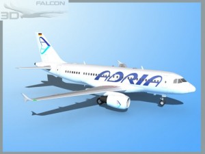 falcon3d a319 adria 3Dモデル