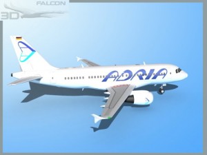 falcon3d a319 adria 3Dモデル