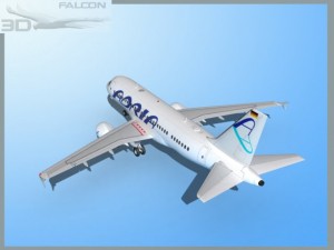 falcon3d a319 adria 3Dモデル