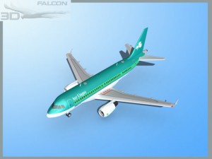 falcon3d a319 aer lingus 3D Model