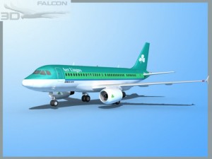 falcon3d a319 aer lingus 3D Model