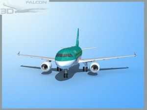 falcon3d a319 aer lingus 3D Model