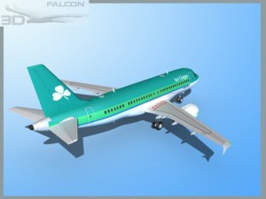 falcon3d a319 aer lingus 3D Model