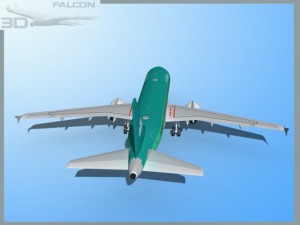 falcon3d a319 aer lingus 3D Model