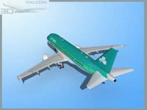 falcon3d a319 aer lingus Modelo 3D