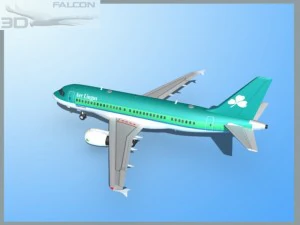falcon3d a319 aer lingus Modelo 3D