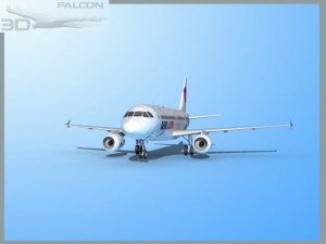 falcon3d  a319 aero lloyd 3D मॉडल