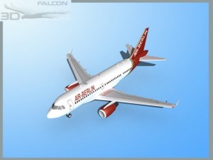 falcon3d a319 air berlin 3D-Modell