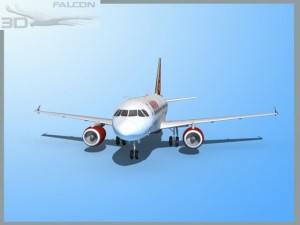 falcon3d a319 air berlin 3D-Modell