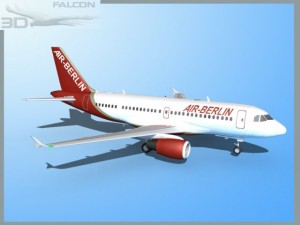 falcon3d a319 air berlin 3D-Modell
