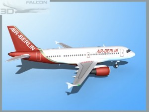 falcon3d a319 air berlin 3D-Modell
