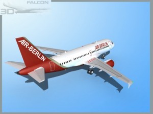 falcon3d a319 air berlin 3D-Modell
