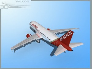 falcon3d a319 air berlin 3D-Modell