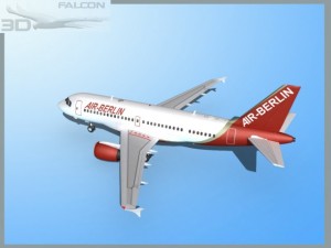 falcon3d a319 air berlin 3D-Modell