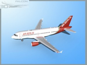 falcon3d a319 air berlin 3D-Modell