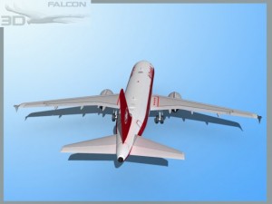 falcon3d a319 air canada 3D Model