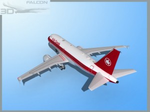 falcon3d a319 air canada 3D Model