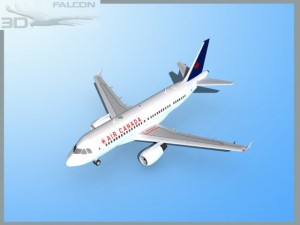 falcon3d a319 air canada 2 3D Model