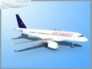Falcon3d A319 Air Canada 2 3D Model