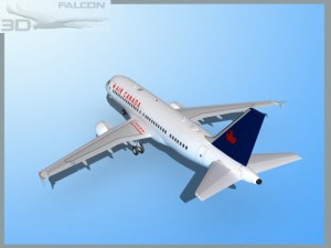 falcon3d a319 air canada 2 3D Model