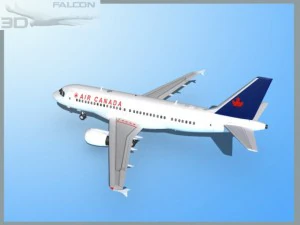 Falcon3d A319 Air Canada 2 3D Model