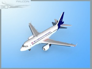 falcon3d a319 air charter intl 3D 모델