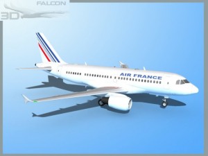 falcon3d a319 air france Modelo 3D