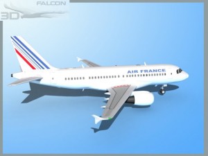 falcon3d a319 air france Modelo 3D
