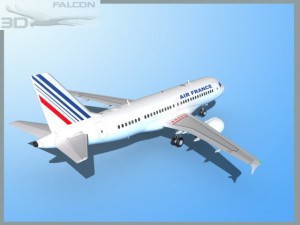 falcon3d a319 air france Modelo 3D