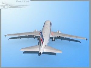 falcon3d a319 air france Modelo 3D