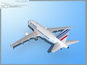 falcon3d a319 air france Modelo 3D