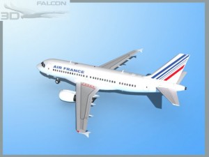 falcon3d a319 air france Modelo 3D