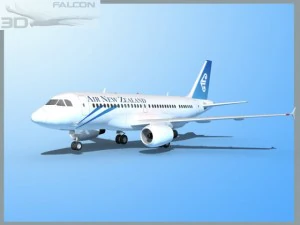 falcon3d a319 air new zealand 3D Model