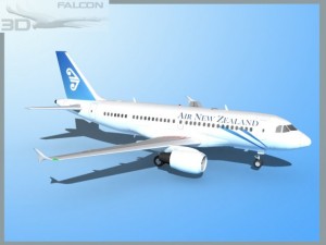 falcon3d a319 air new zealand 3D Модель