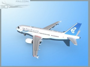 falcon3d a319 air new zealand 3D Модель
