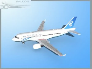 falcon3d a319 air new zealand 3D Model