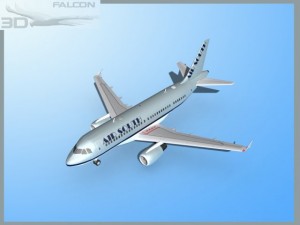 falcon3d a319 air south 3D Model